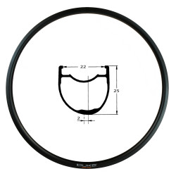 DUKE RIM WORLD RUNNER 25 DISC ALU (650B)