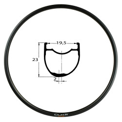 JANTE DUKE ROAD RUNNER 23 DISC 24 trous