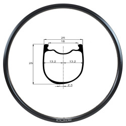 JANTE DUKE BACCARA 25C 3K DISC