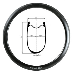 JANTE DUKE BACCARA 45C 3K (PATINS)