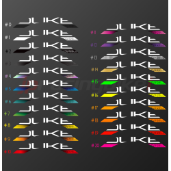 STICKERS DUKE SÉRIE2 H PATIN LETTRAGE BLANC