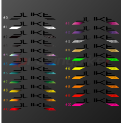 DUKE SERIE2 H BRAK PAD STICKERS BLACK LETTER