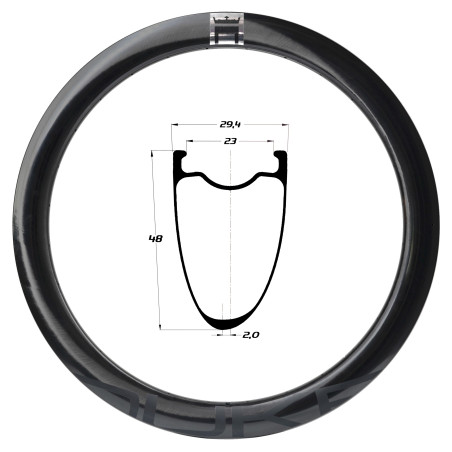 Roue tandem 48 rayons outlet