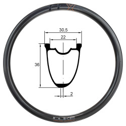 JANTE DUKE CCX-MACHINE 36 SLS4