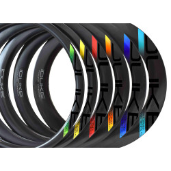 DUKE SERIE2 H DISC STICKERS BLACK LETTER