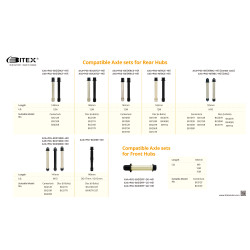 KIT BITEX ARRIÈRE MTR12 (142X12) IS 6 TROUS