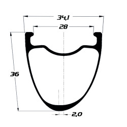 Roue(s) DUKE BACCARA WRX 36 SLR2 / NONPLUS CL SP