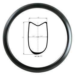 DUKE RIM BACCARA 45T 3K (RIM BRAKE)
