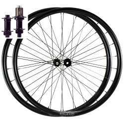 ROUES GRAVEL NEUVE DUKE WORLD RUNNER CARBON 27 SLR2 DISC - BITEX CL